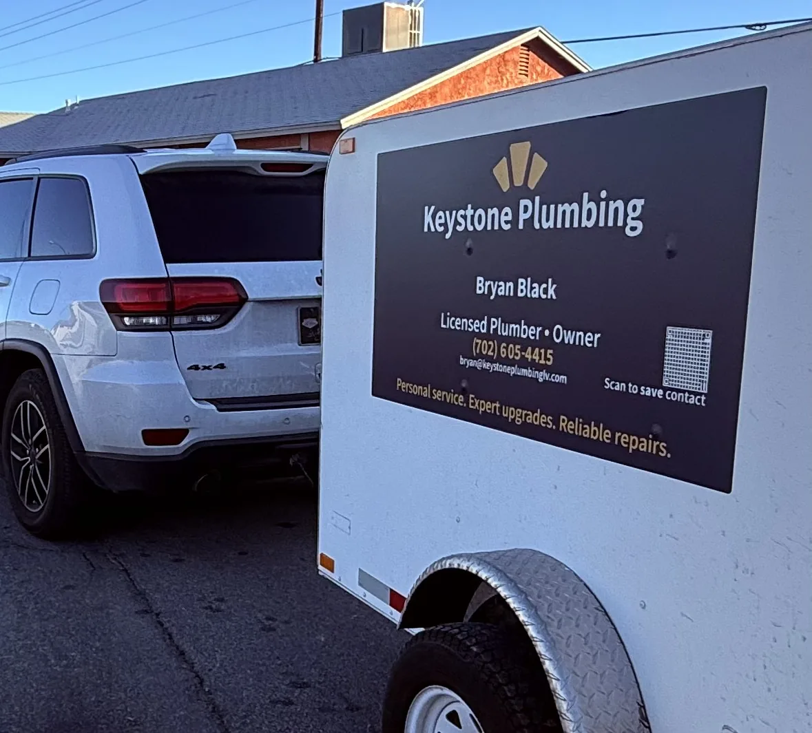 Keystone Plumbing service trailer